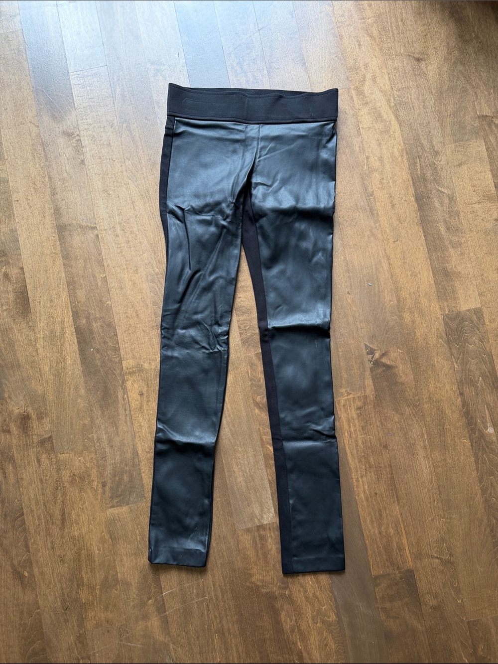 Club Monaco Black Faux Leather Leggings